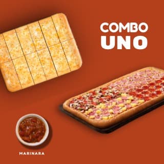 COMBO UNO- PIZZA MEDIO METRO + REGLITAS DE AJO