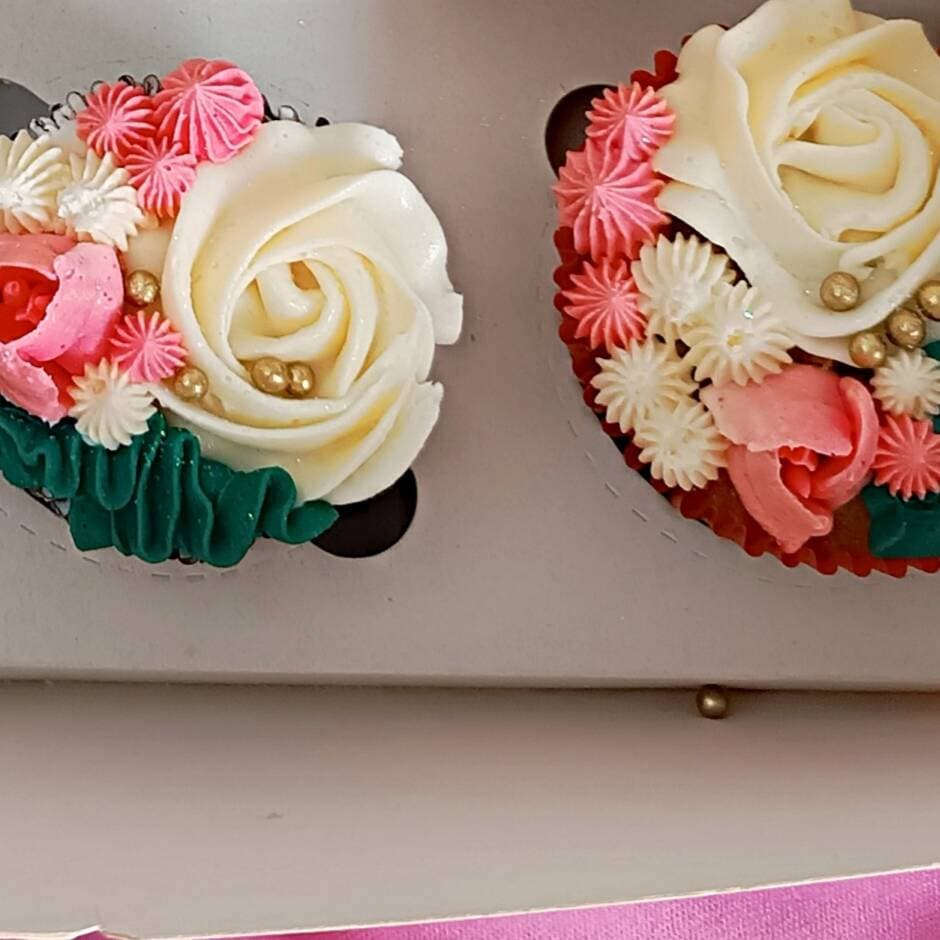 Cupcakes Florales X2