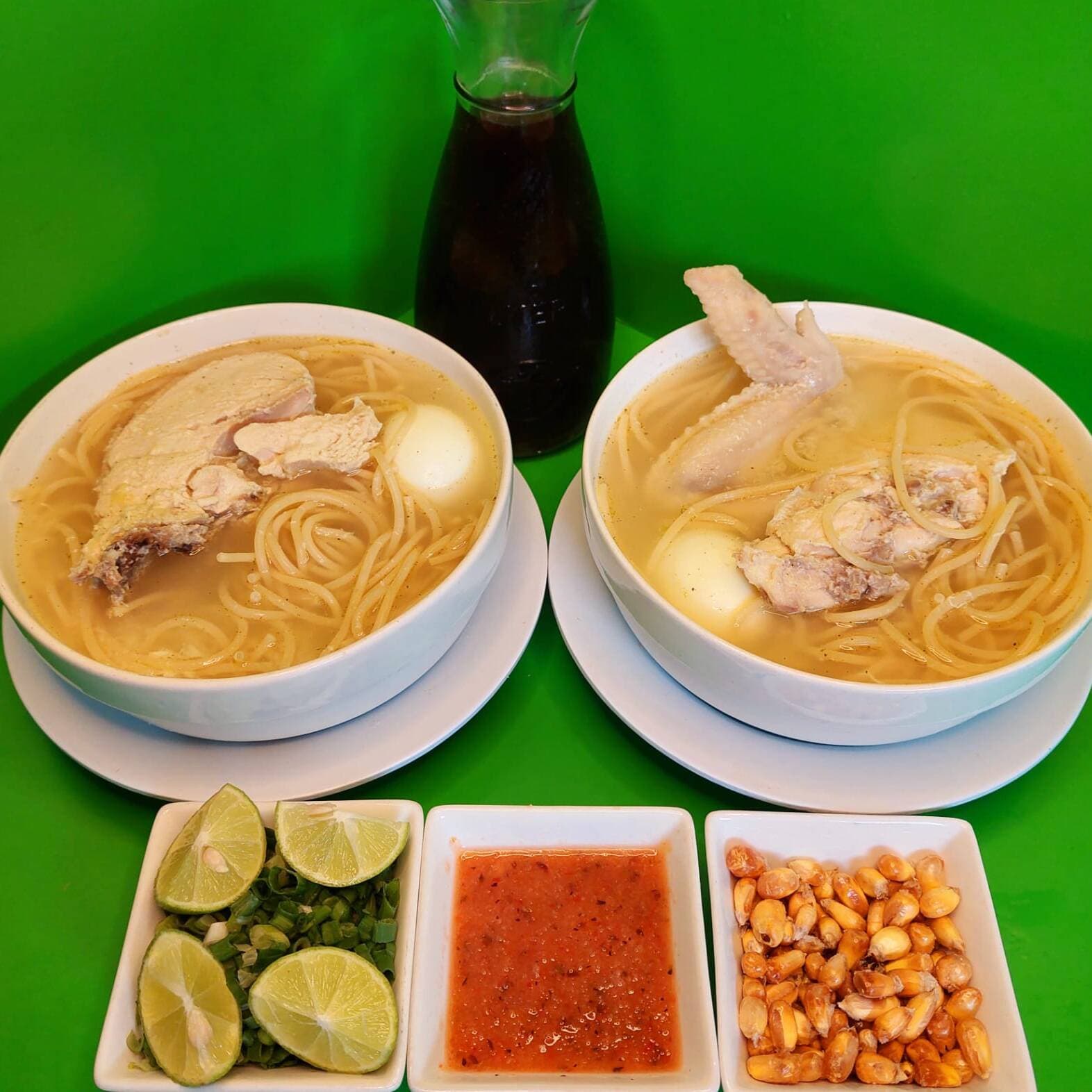 2 Caldos Medianos + 1/2 Lt De Chicha