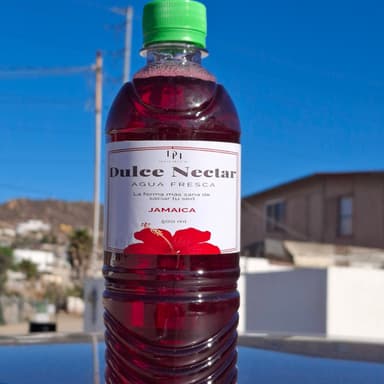Agua De Jamaica Artesanal Dulce Nectar