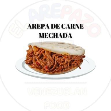 Arepa de Carne Mechada