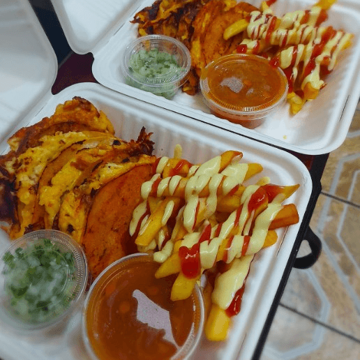 6 Tacos Birria con Papas.