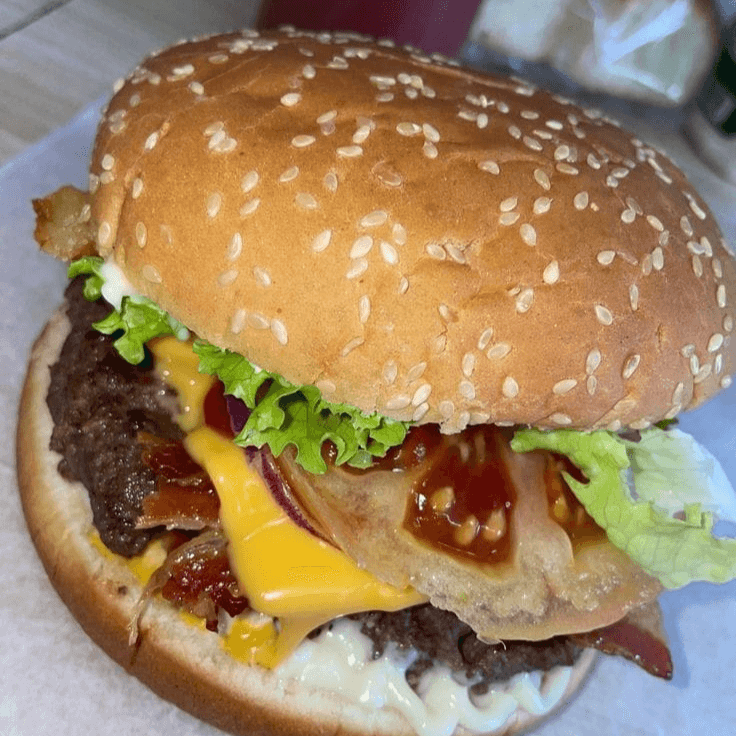 Hamburguesa con Tocino