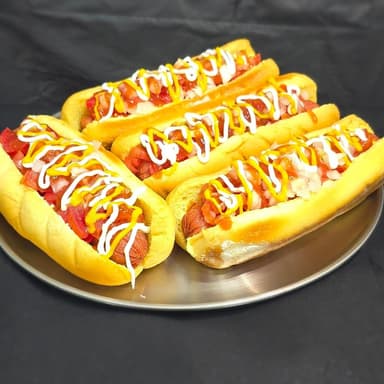 4 Hot dogs sencillos