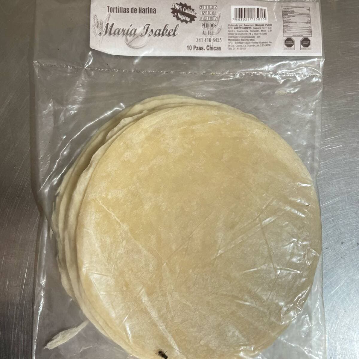 Tortilla de Harina Chica
