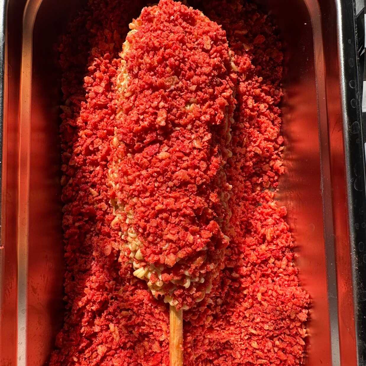 Banderilla de Queso Manchego y Takis Fuego