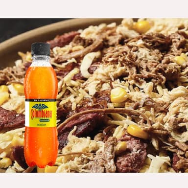 Mazorcada Sencilla de Carne mas Gaseosa 250ml DiDi
