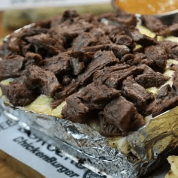 Papas con Arrachera