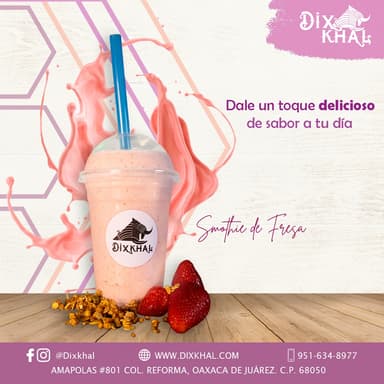Smothie de Yogurt con Fresa