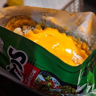 papitas con quesito de nachos