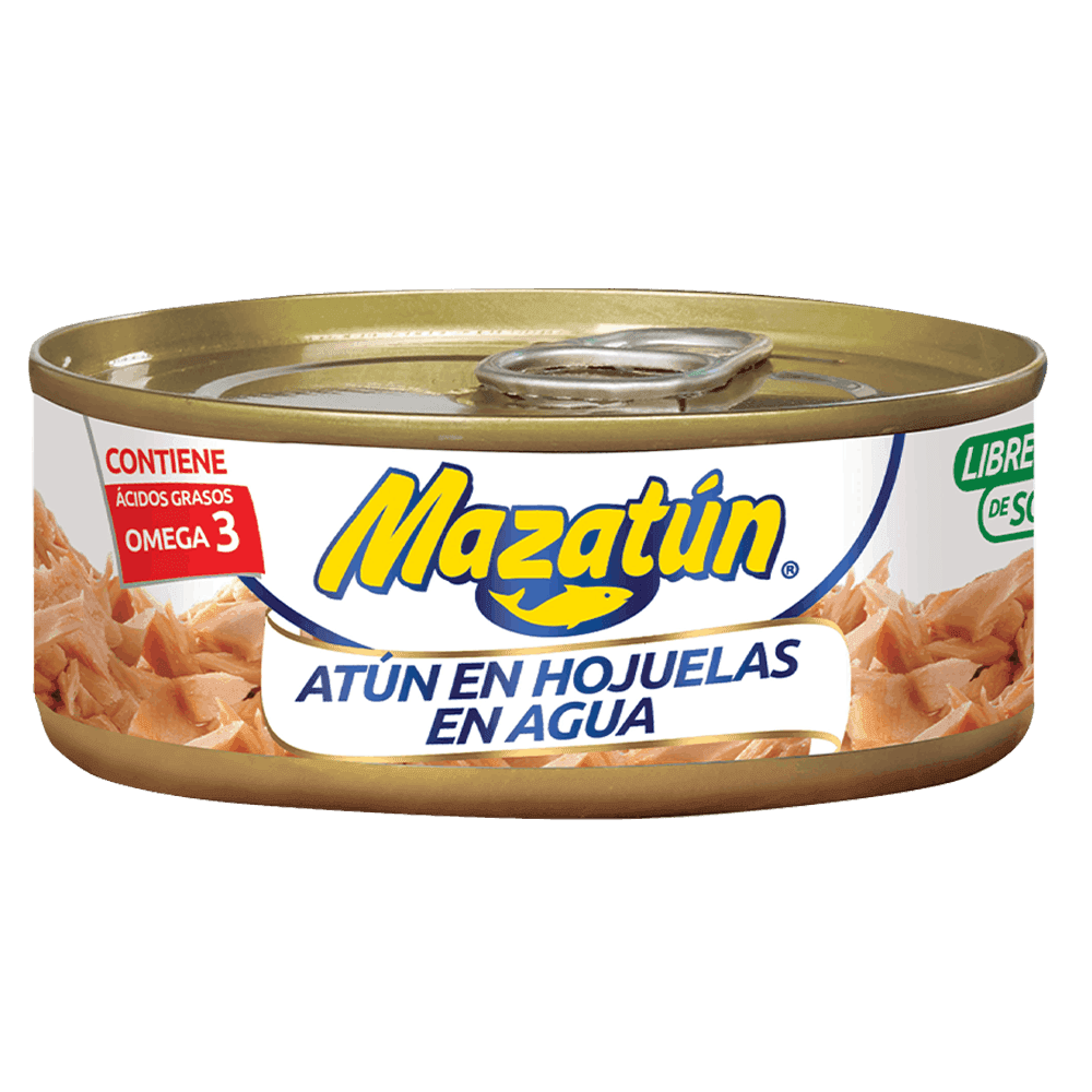 Atun Mazatun Agua Sin Soya 130grs