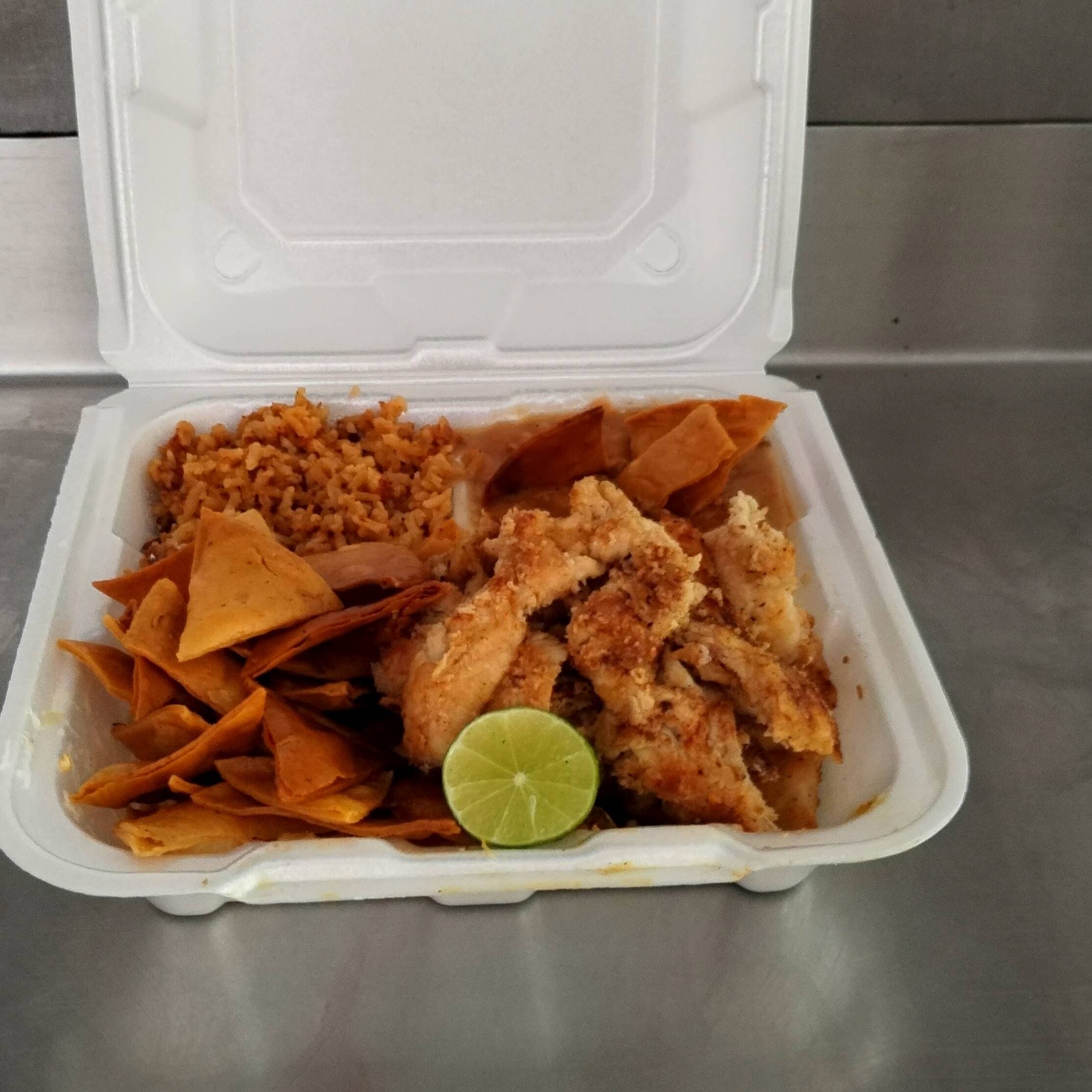 Chilaquiles Con Milanesa De Res