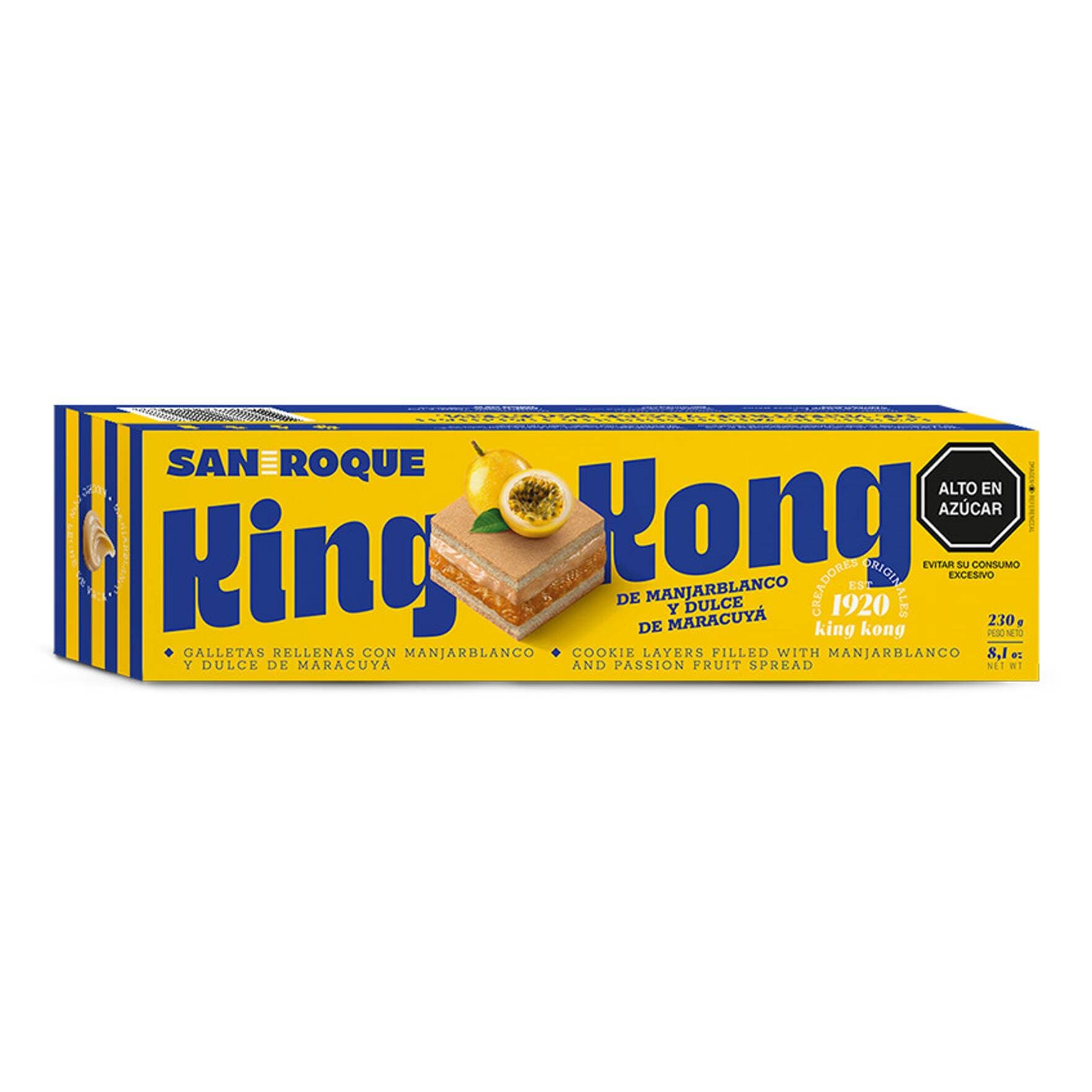 Barra de King Kong de Manjar y Maracuyá