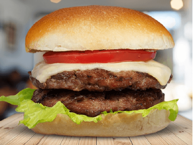 DUO BURGUER C/QUESO (PORCION CHICA DE PAPAS)