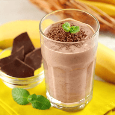 Licuado de Plátano con Chocolate 70% Cacao 500 Ml