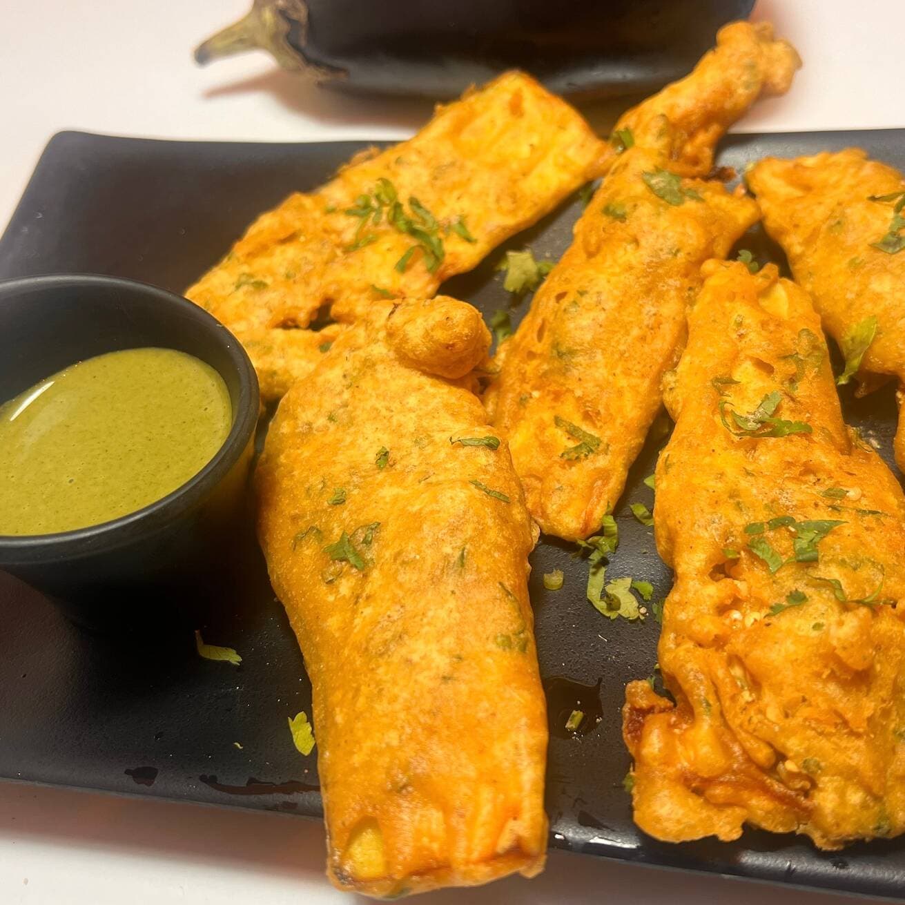 Beguni (Eggplant) Pakora (Vegano)