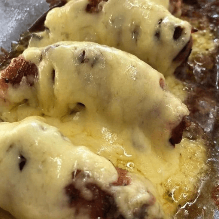 Camarones Rellenos de Queso