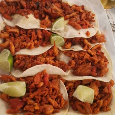 Taco de Pastor de Tortilla de Harina