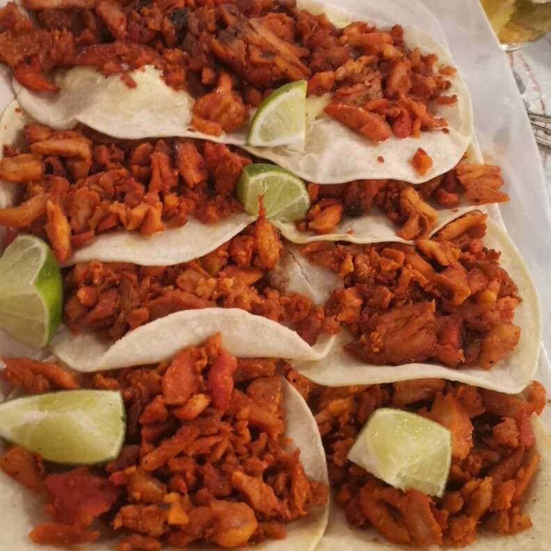 Taco de Pastor de Tortilla de Harina