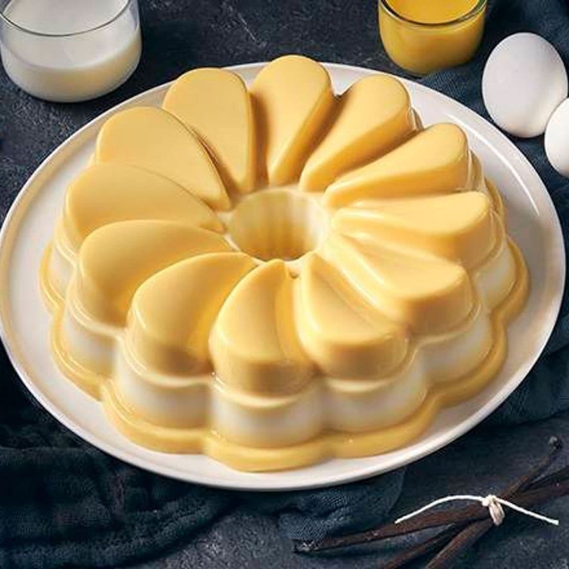 Gelatina Rompope Vainilla
