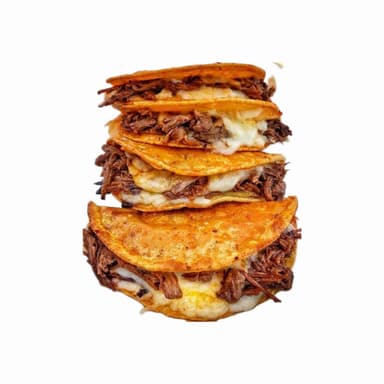 Quesabirria Doble Tort Maíz + Vaso Consomé