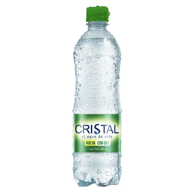 Agua Cristal con Gas 600 ml