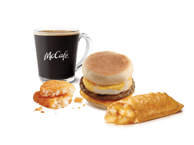 McCombo® Muffin Salchicha Huevo y Pastel de Manzana