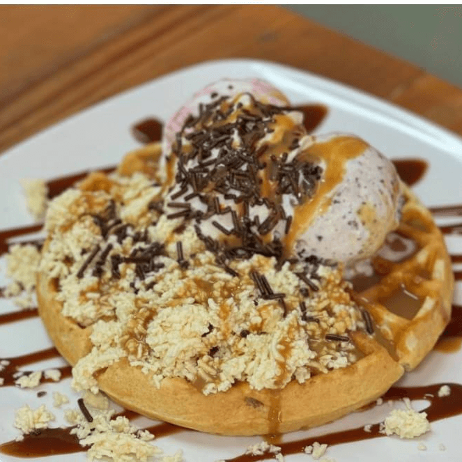 Waffle de Queso