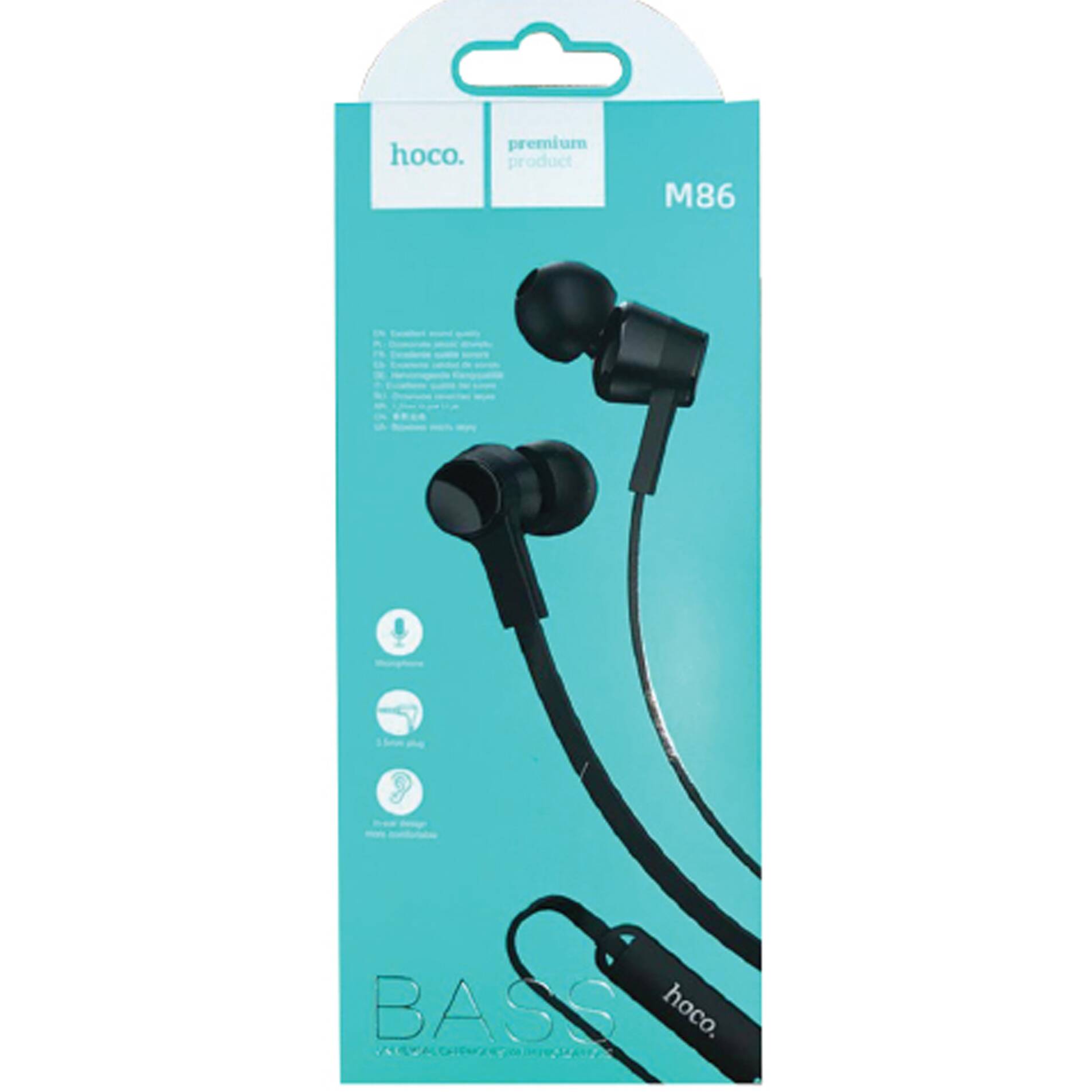 MANOS LIBRES HOCO M86 NEG AUDIFONO MICROFONO HANDS