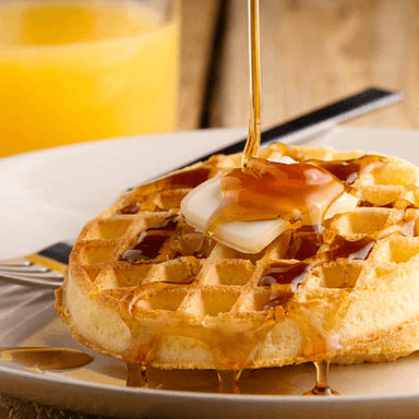 Dúo waffle más jugo
