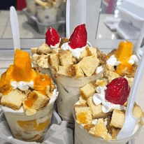 Fresas con Crema Vaso