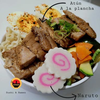 RAMEN DE ATÚN A LA PLANCHA