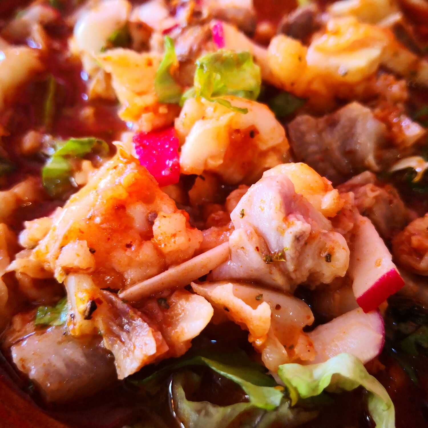 Pozole Rojo de Pollo (560 ml)