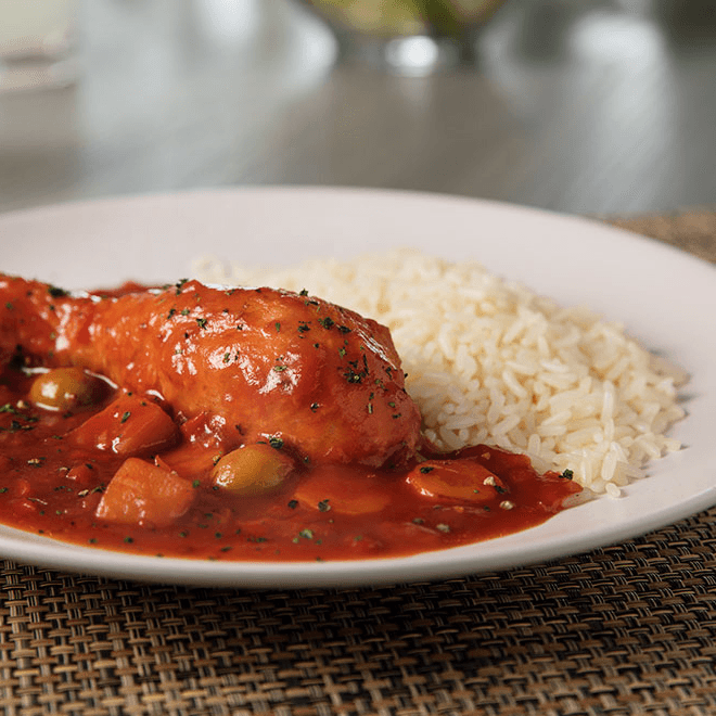 Pollo entomatado