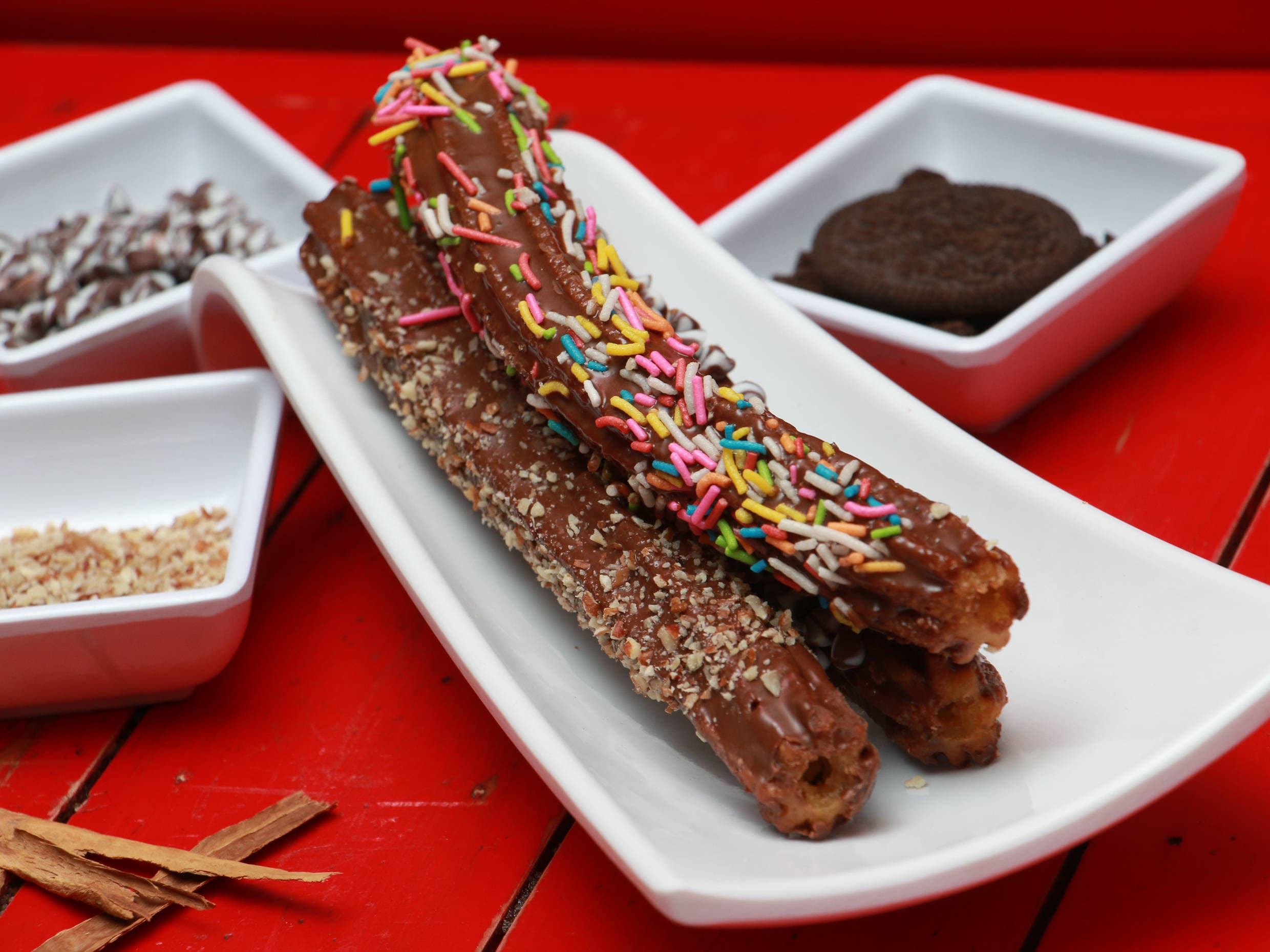 Churro Tradicional Cubierto de Chocolate
