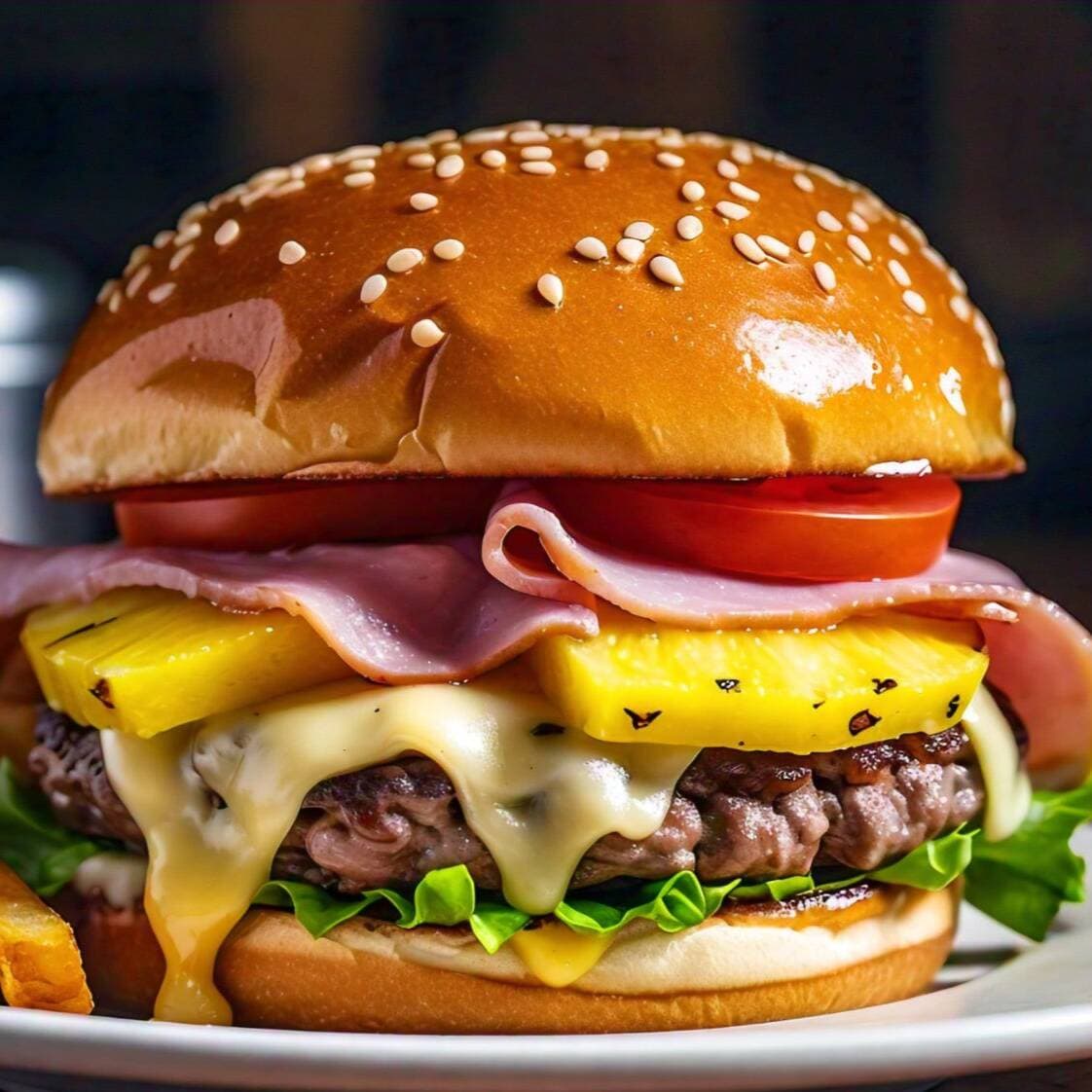 Hamburguesa Hawaiana