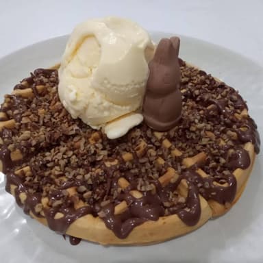 Waffle Conejo en la Luna