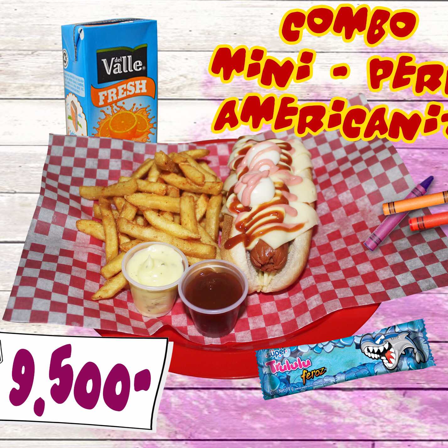 Combo Mini Perro (Con Papita Francesa y Bebida)