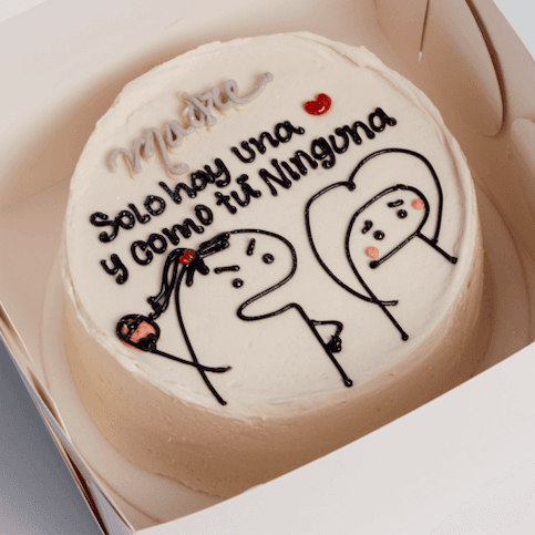 Mini pastel - Madre solo hay una