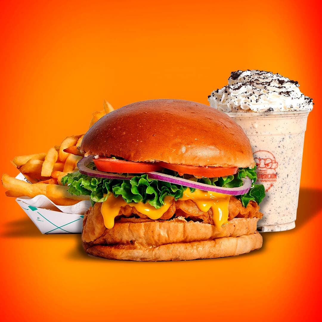 COMBO KRUNCHY BUN CON PAPAS Y MALTEADA