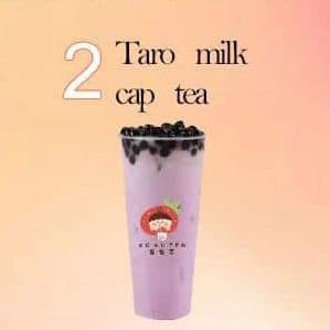 2. Taro Milk Cap Tea