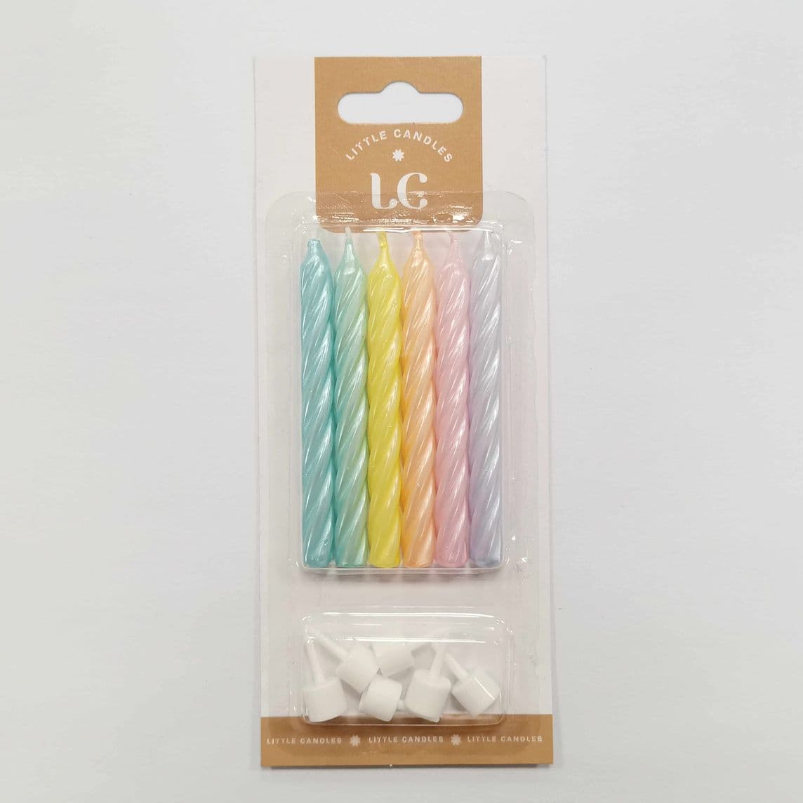 Velas cromada pastel