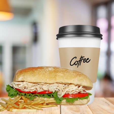 NUEVO Combo Bedida Caliente + Sandwich