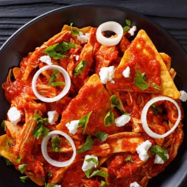 chilaquiles rojos sencillos