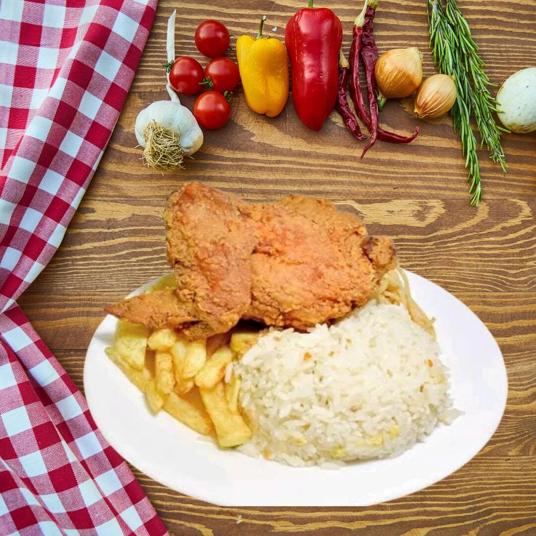 Broaster con arroz