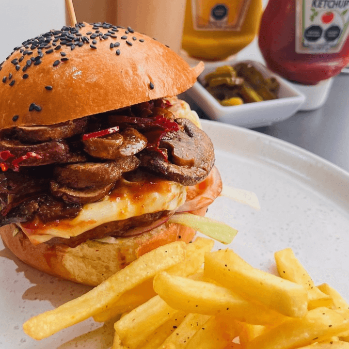 Hamburguesa La Champiloca