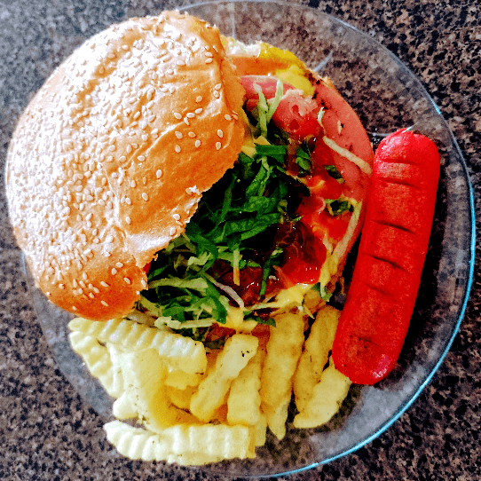 Exg. Milanesa/Alambre, Salchichón y Papas.