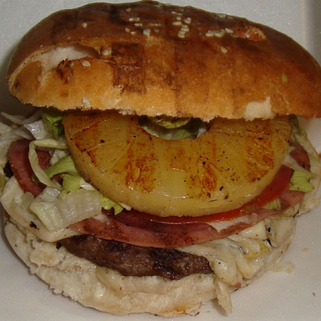 Hamburguesa piña