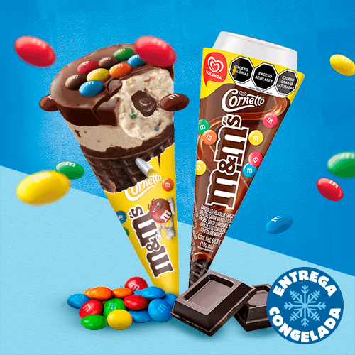 Cornetto M&M's (2 Piezas)