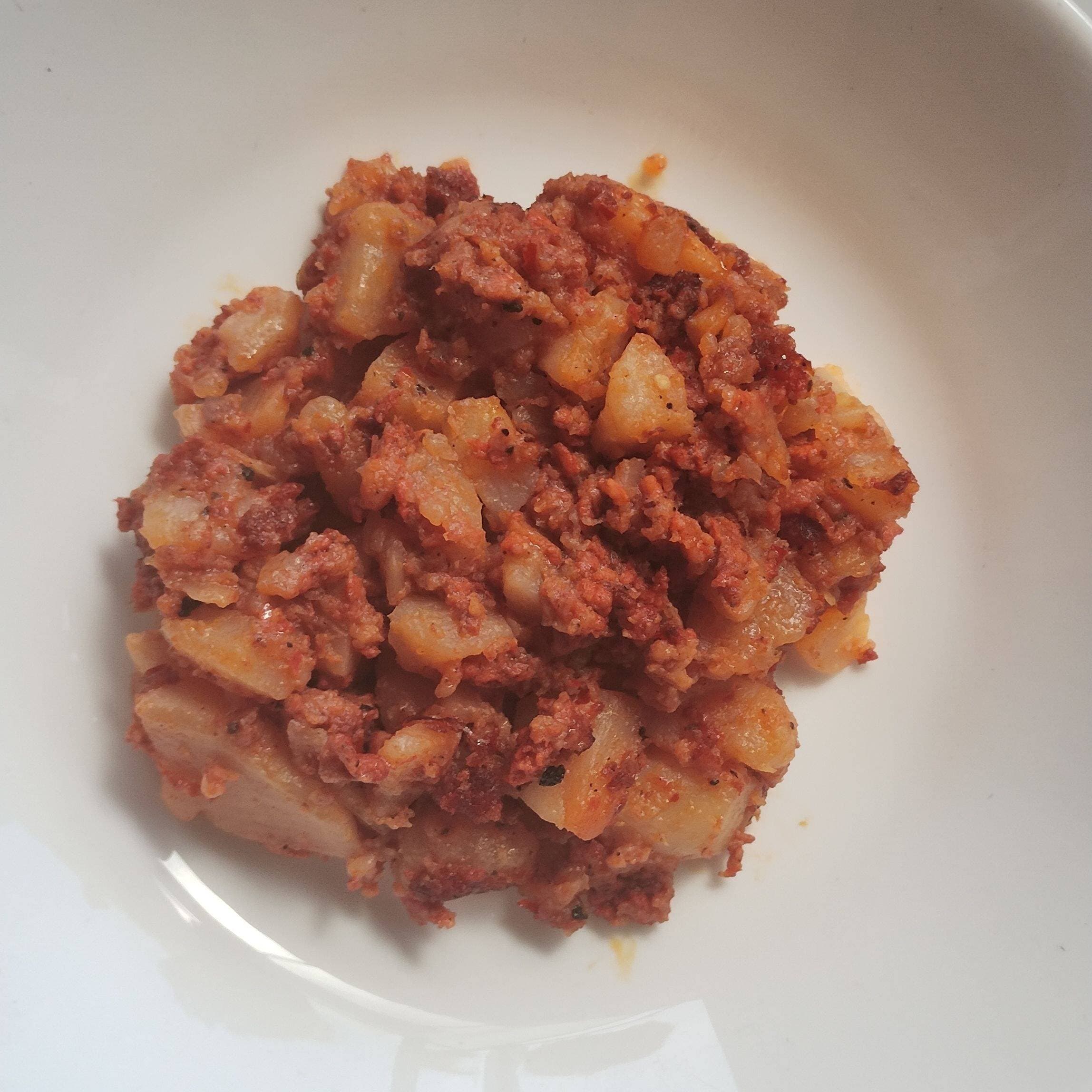 Papas Con Chorizo
